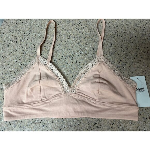 Jenni On Repeat‎ Wide Lace Trim Bralette Chai Nude - Picture 2 of 4